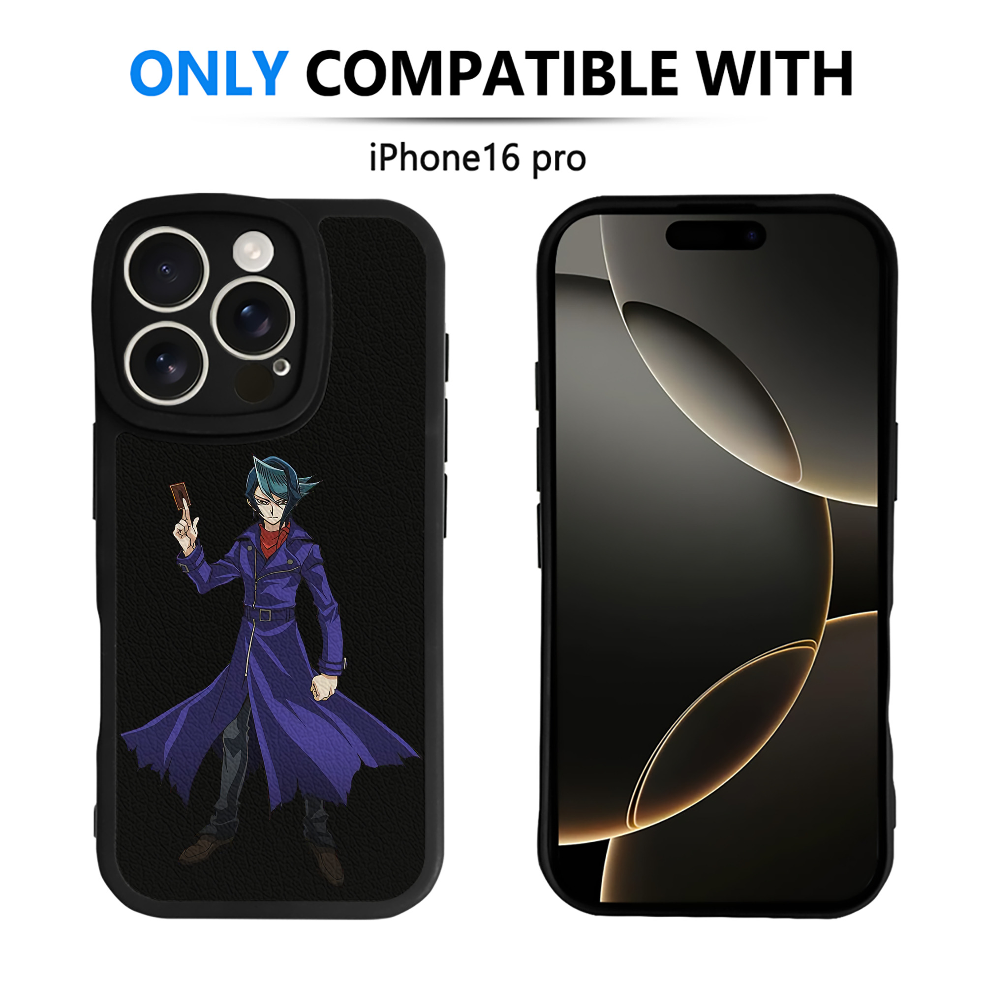 遊☆戯☆王 Yu-Gi-Oh! 【iPhone 16シリーズ対応】シリコンスマホケース（レザー調） 材質：シリコン